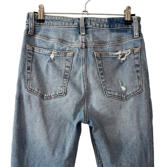 Abercrombie & Fitch 26 S Simone High Rise Slim Jeans Distressed Holes - Picture 10 of 10